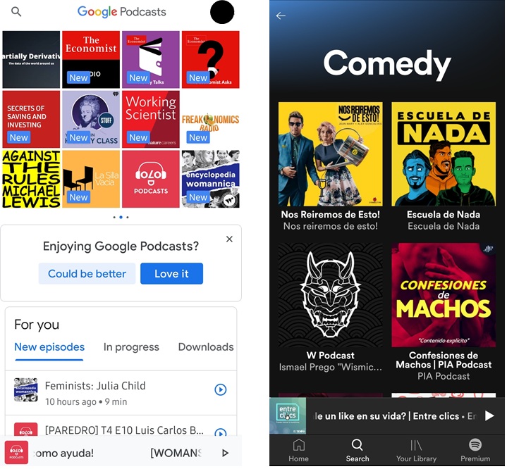 Comedia, podcasts