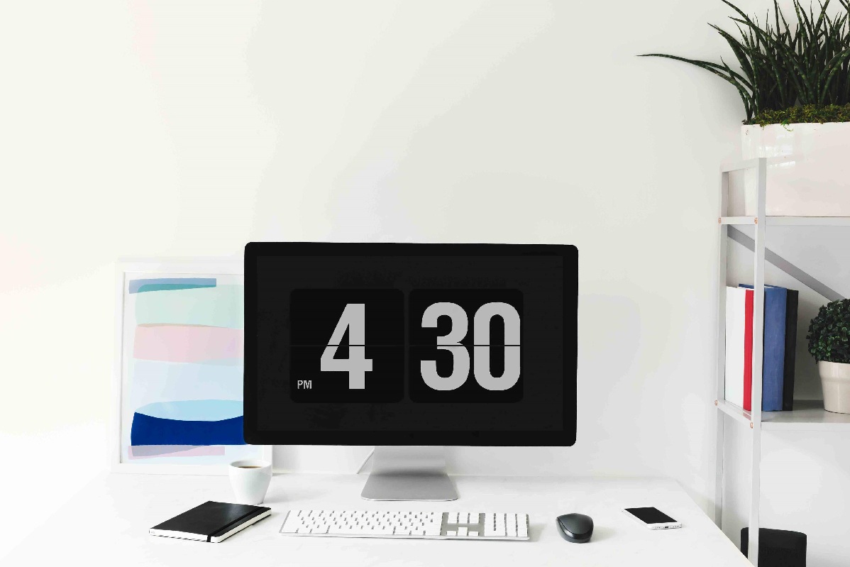Clean desk in modern office