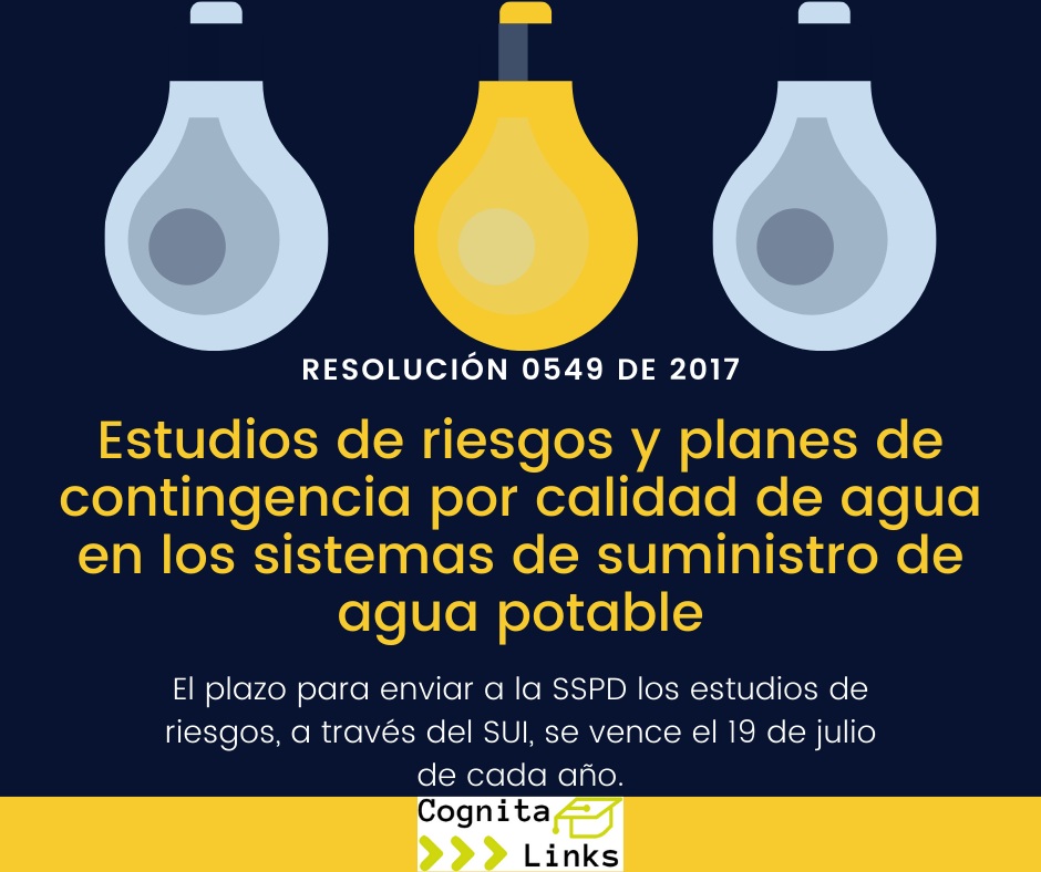 Cognita Links es el aliado de las empresas de acueducto para la formulación por primera vez, actualización e implementación de los estudios de riesgos y planes de contingencia.